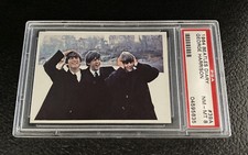 1964 Beatles Diary PSA 8 #39A George Harrison Rookie Card Paul McCartney Topps