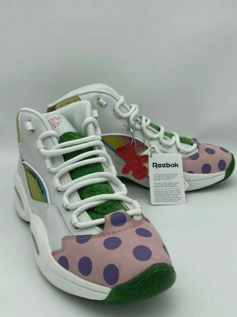 Reebok Question Mid Iverson Classic x Candy Land White Green size 10 Reebok Question Mid Iverson Classic x Candy Land White Green  main image 4
