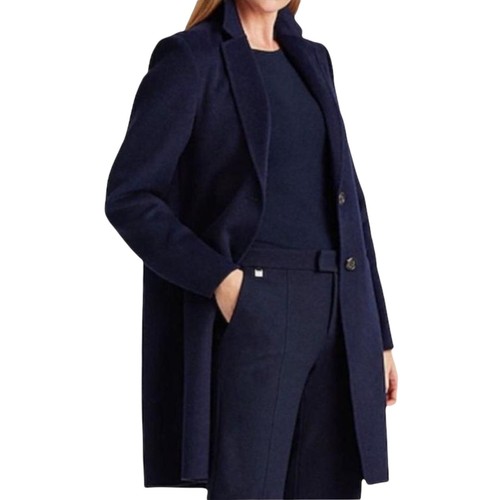 long navy womens coat