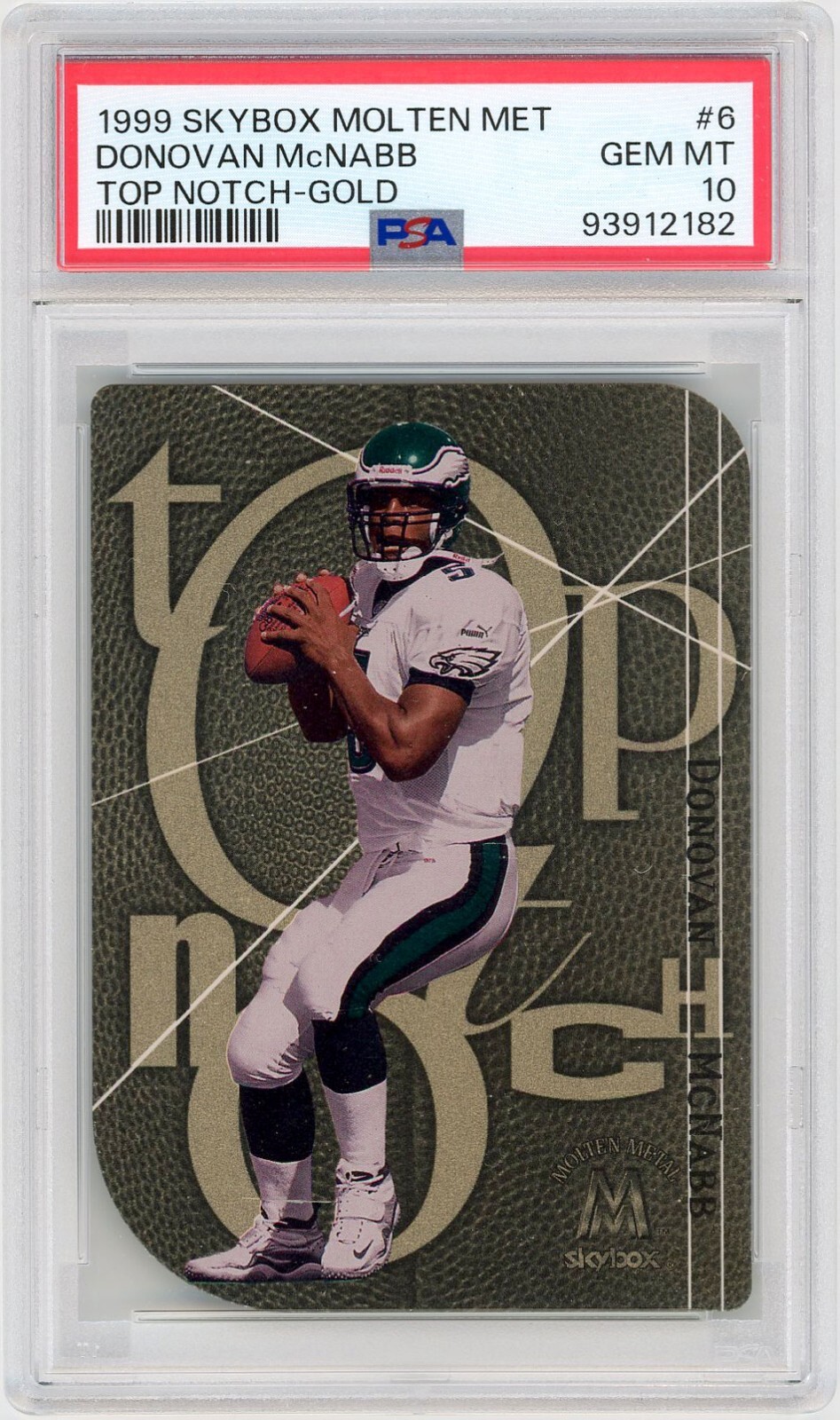 Donovan McNabb Skybox Molten Metal Top Notch #6 Top Notch-Gold