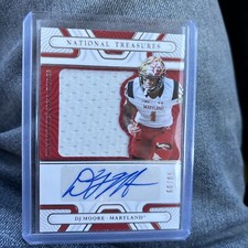 2022 Panini National Treasures DJ MOORE /99 Player Worn 