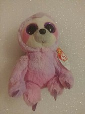 Ty Beanie Boos - DREAMY the Pink/Purple Sloth (6 Inch) NEW - MINT with MINT TAGS