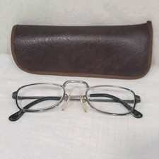 Studio by Windsor Glasses Vintage Frames with Case Metal Wire Silver 40mm