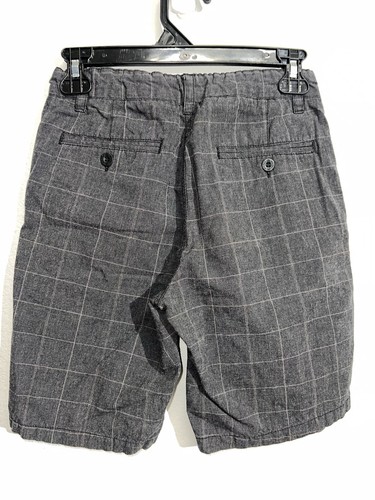 Micros Boys/ Teen Plaid Grey Shorts Size 12 Sports/ Outdoor Chino Los Angeles - Picture 3 of 6