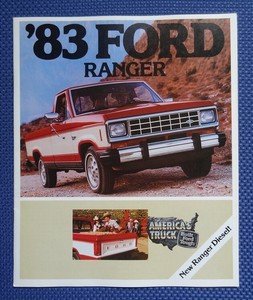 Details About 1983 Ford Ranger Pickup Truck Color Sales Brochure New Old Stock Excellent