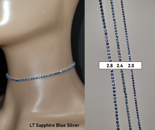 Rhinestone Diamante Crystal Choker Necklace Chain Silver Gold FREE UK POST - Picture 65 of 86