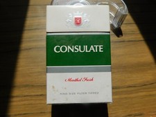 Paquete de 20 cigarrillos Rothmans Consulado lámina de plata vacía años 2000