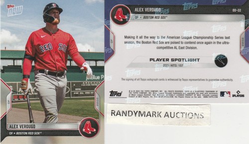 2022 Topps Now OD-22 Alex Verdugo