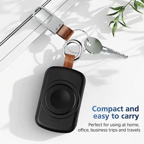 Chargeur Sans Fil Portable pour Apple Watch 1800mAh Power Bank Smart Keychain Cadeau - Photo 8 sur 12
