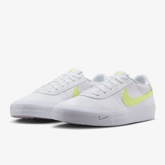 NIKE - かっぴー Nike Court Shot Leather 'White/Lemon Twist' (FQ8146-106
