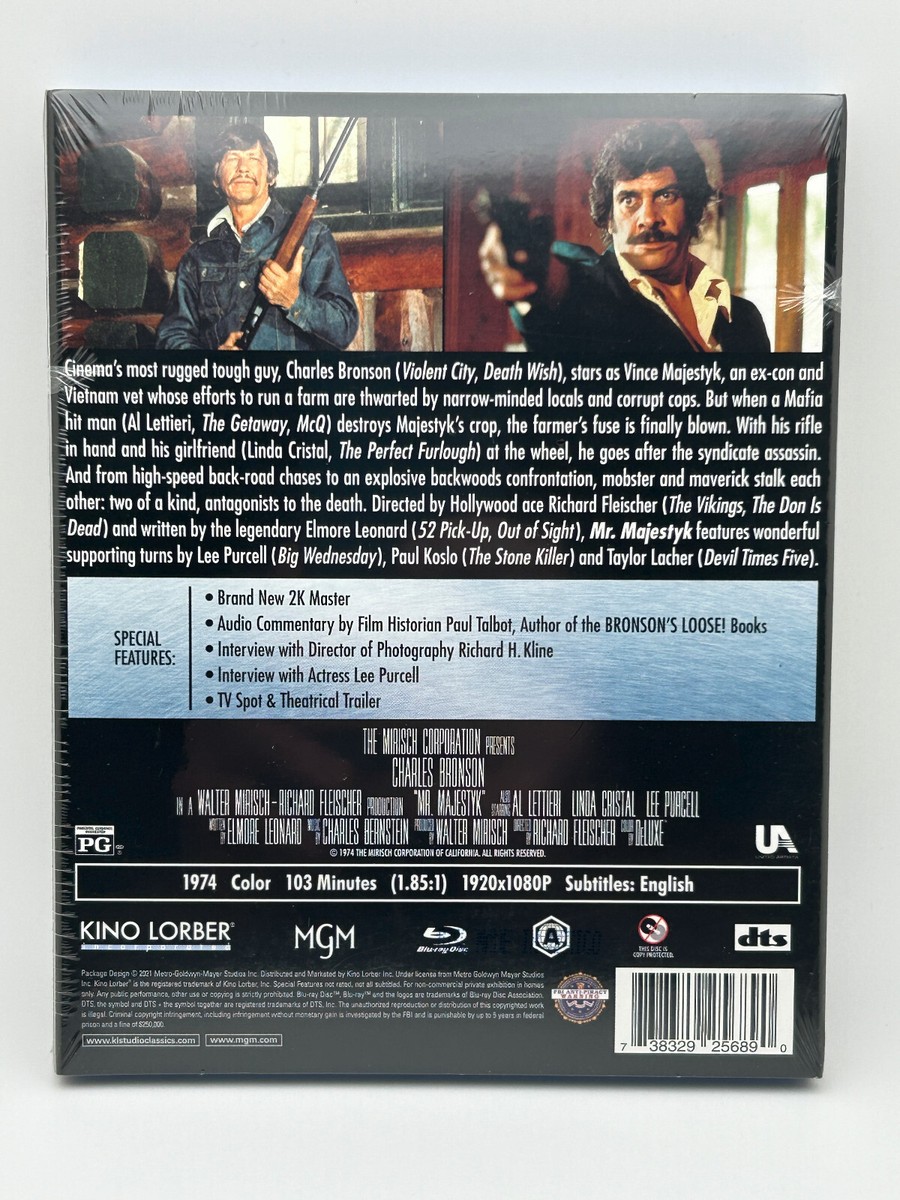 Mr. Majestyk (1974) Blu-ray w/ Slipcover Kino Lorber Charles
