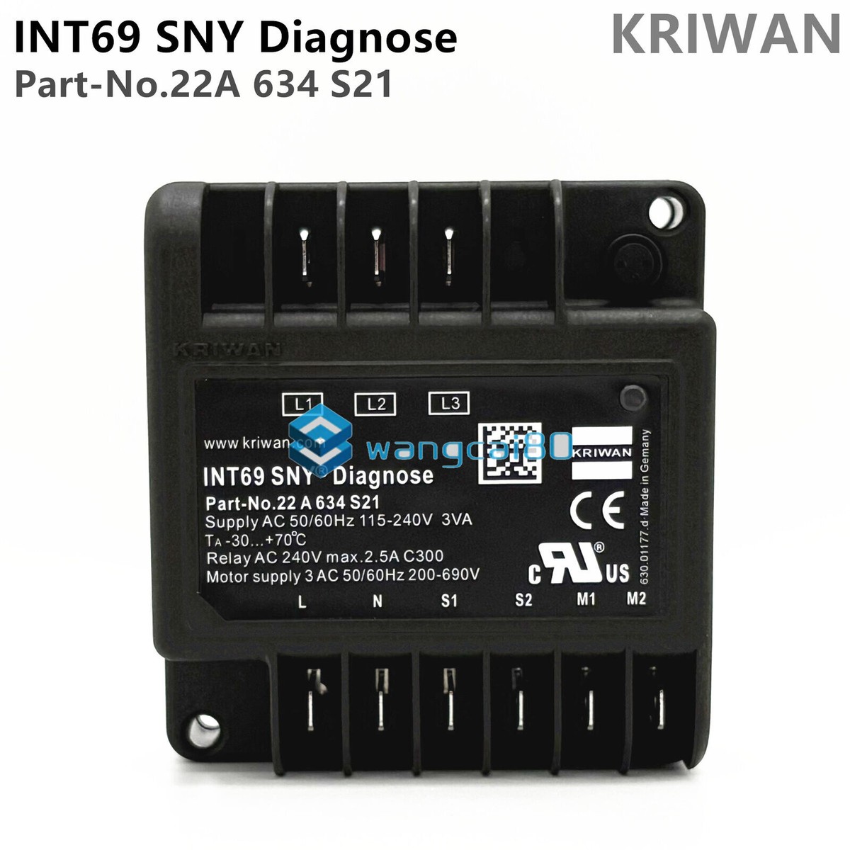 FOR KRIWAN Compressor motor protector module INT69 SNY 22A 634 S21