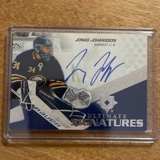 JONAS JOHANSSON 2020-21 Ultimate Collection Rookie Ultimate Signature 