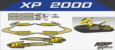 SEADOO XP 2000 Graphics / Decal / Sticker Kit BLACK SKI