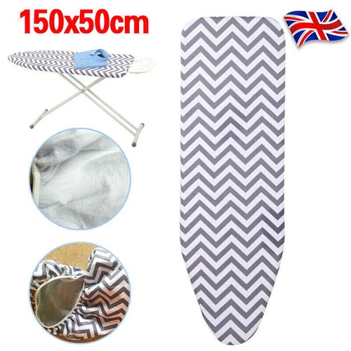 Super Extra Wide Large Elasticated Ironing Board Cover Replacement 150x50cm NEW - Picture 4 of 10