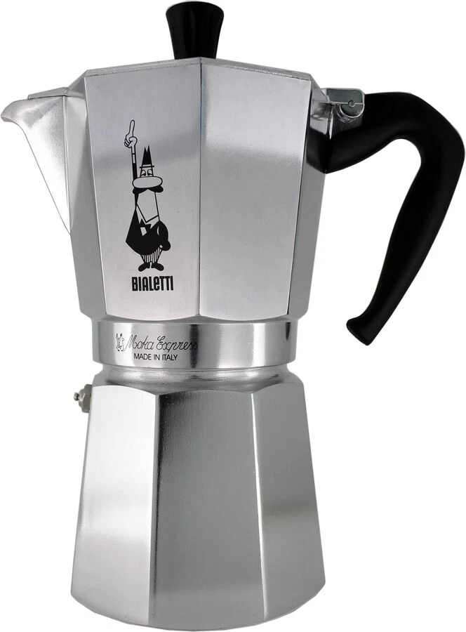 Bialetti Moka Express 1-18 Cup Aluminium Stovetop Coffee Maker Percolator Pot - image 3 of 4