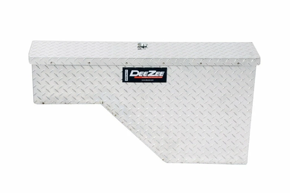 Dee Zee DZ95 Wheel Well Tool Box Gloss Black Aluminum Driver 37"X7.75"X19.5" - Imagem 2 de 4