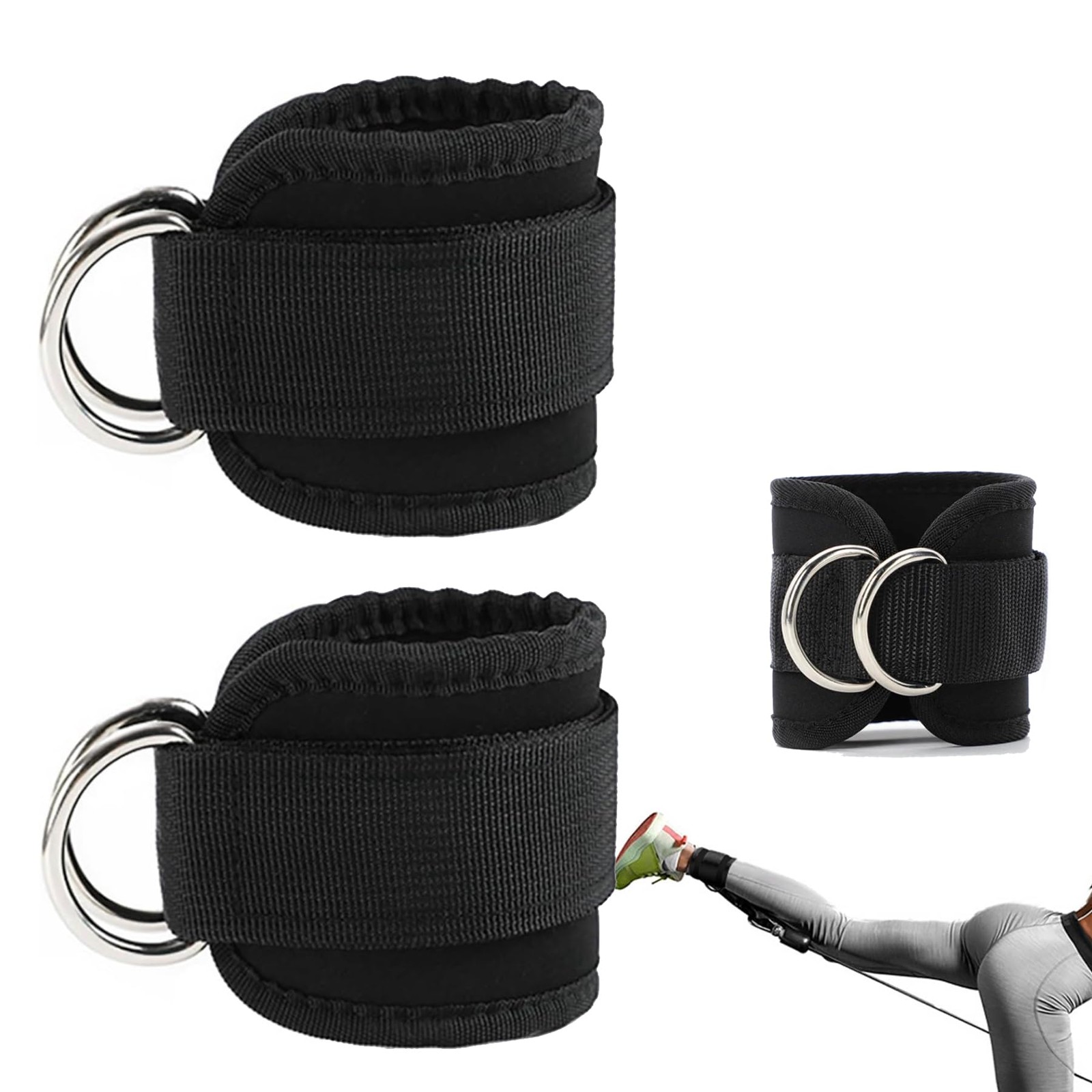 iCovalescent 2 Pezzi Cavigliere Palestra, Cavigliere Cavi Palestra, (x4L)