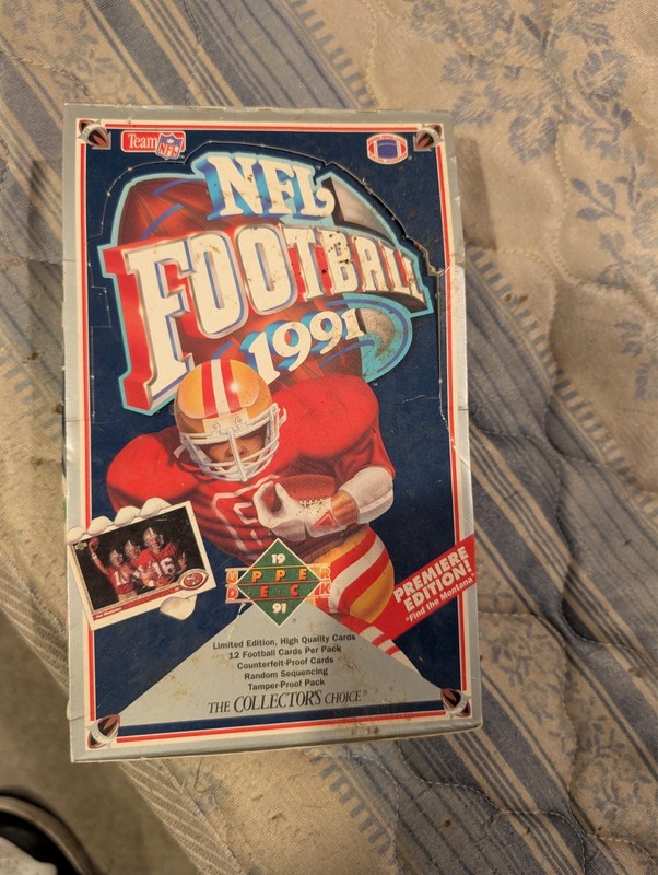 1991 NFL upper deck football box