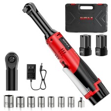 3/8 18V Extended Cordless Ratchet Wrench, 550RPM 40 Ft-Lbs 4 Inch Electric Ratch