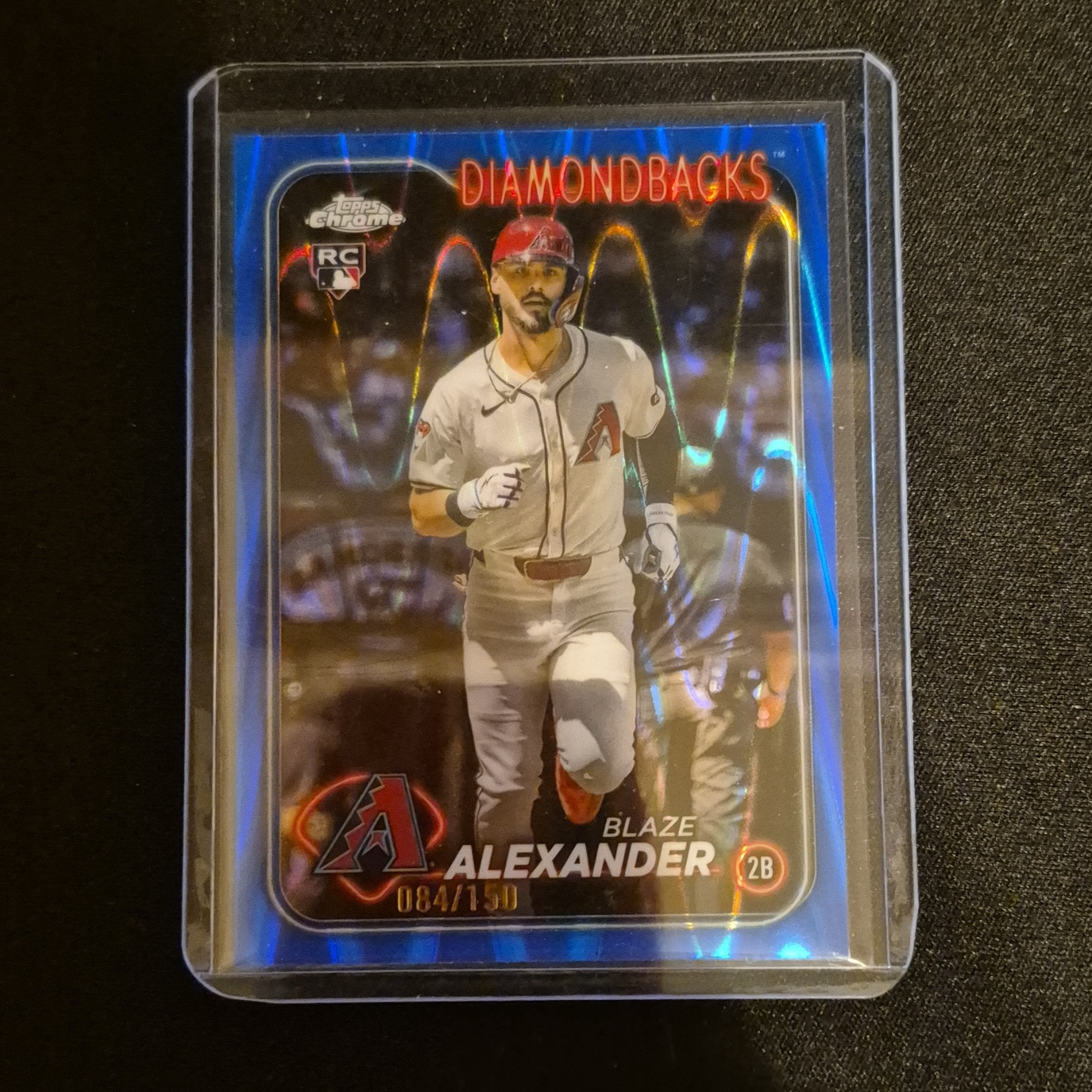 Topps Chrome Update 2024 Blaze Alexander Dbacks Blue RayWave RC #USC53 /150