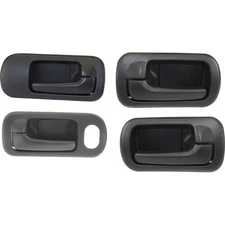 Interior Door Handle For 2001-2005 Honda Civic Front and Rear LH and RH Black