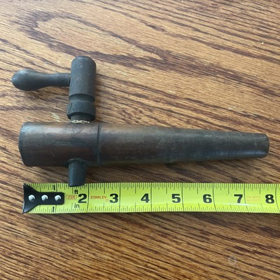 Antique Wood Barrel Keg Spout Tap Drain Pour Handle 8in Long