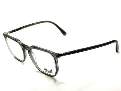 NEW PERSOL PO3339-V 1196 TRANSPARENT GREY UNISEX EYEGLASSES 56MM 20 145