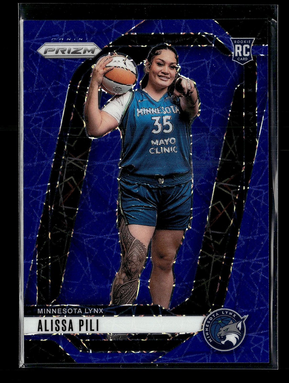 2024 Panini Prizm WNBA Alissa Pili Blue Velocity Prizms #150