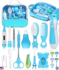 Baby Healthcare Grooming Kit, Electric Nail Trimmer, Hair Brush Comb Set