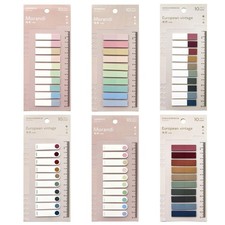 1200 Pieces Tabs 60 Colors Sticky Index Tabs, Writable and Repositionable Fil...