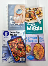 Weight Watchers: Lot of 4 - 2 Cookbooks, 1 Journal, 1 Magazine
