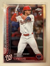 Dylan Crews RC Rookie Debut 2025 Topps Chrome Update USC190 Nationals 