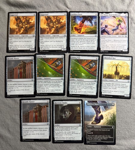MTG Artifact Lot 11 Swiftfoot Boots Borderless Foundations Marvel FDN MSH