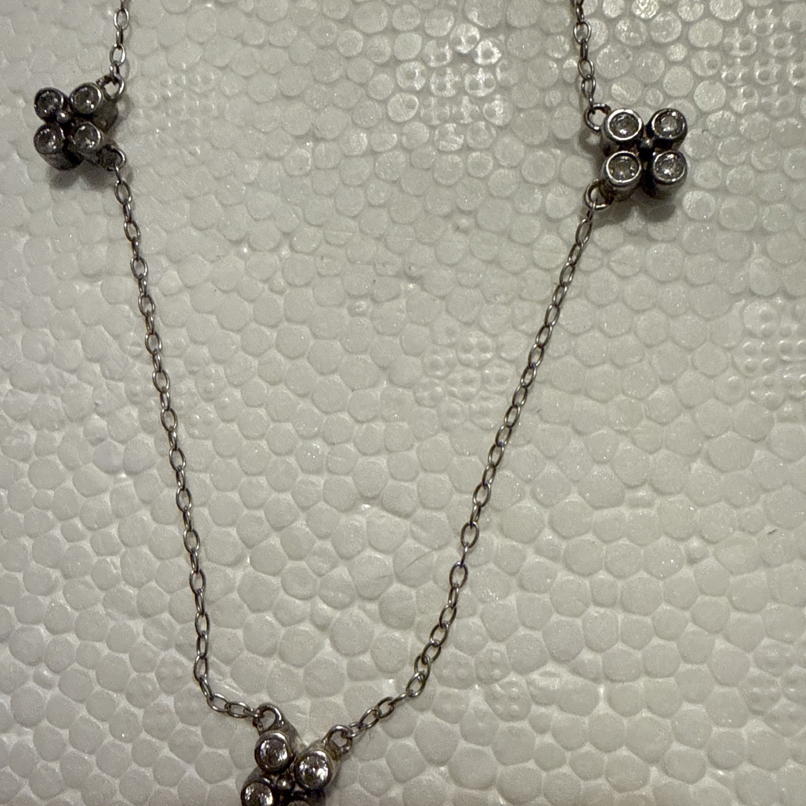 Sterling Silver Flower Neckless - image 2