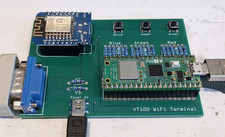 ANSI / VT100 / VT52 Serial WiFi Terminal Kit for Raspberry Pi Pico - Built