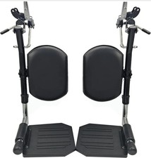 Wheelchair Elevating Legrests Composite Footplates with Padded Calf Support Pair