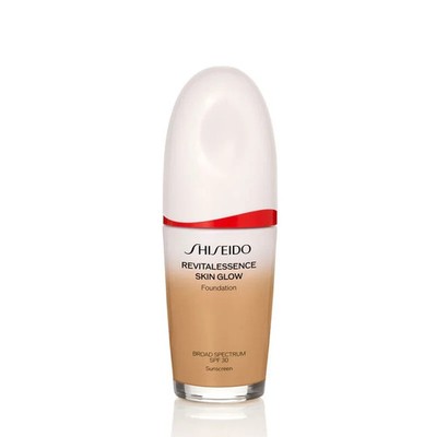 Shiseido RevitalEssence Skin Glow Foundation SPF 30 350 MAPLE 1 OZ NEW