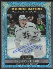 2021-22 UD OPC Platinum Rasmus Kupari R-RK Base Blue Traxx RC Auto