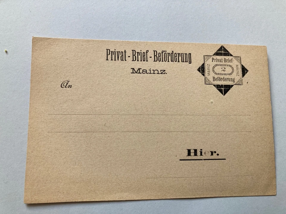 Karte, Privatpost, Mainz - Bild 1 von 1