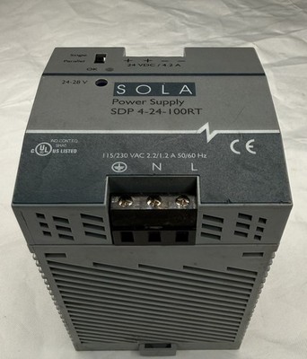 Emerson Sola AC DC Power Supply SDP 4-24-100RT Used Fully Load Tested