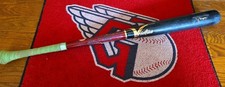 Yaikel Mijares Signed Game Used Cracked Victus Bat CLEVELAND Guardians 