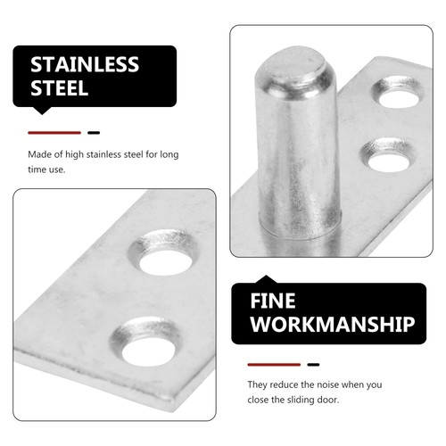 Posicionador de cojinetes de tapón limitador de puerta corredera simple de metal pequeño 2 piezas - Imagen 3 de 12
