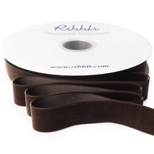 1 Inch x 25 Yards Brown Velvet Ribbon Spool For Gift Wrapping DIY Crafts