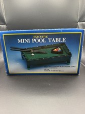 Executive Mini Pool Table Tabletop Billiards Set w/ Cues, Balls Triangle