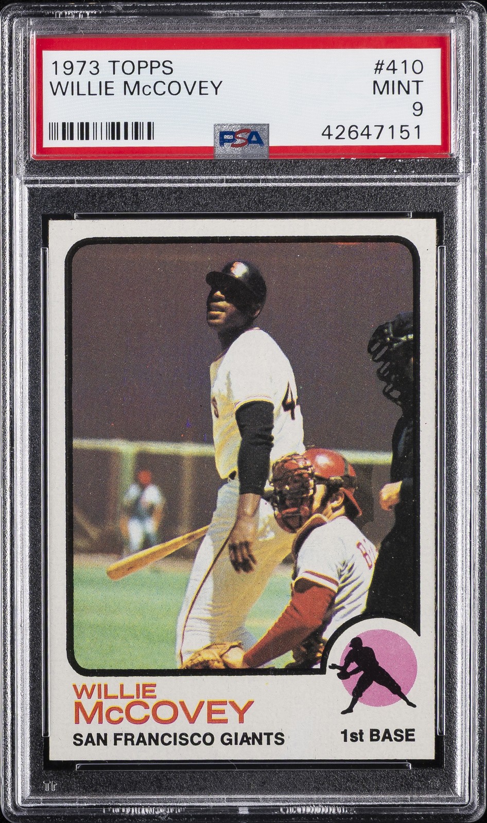 1973 TOPPS #410 WILLIE MCCOVEY PSA 9