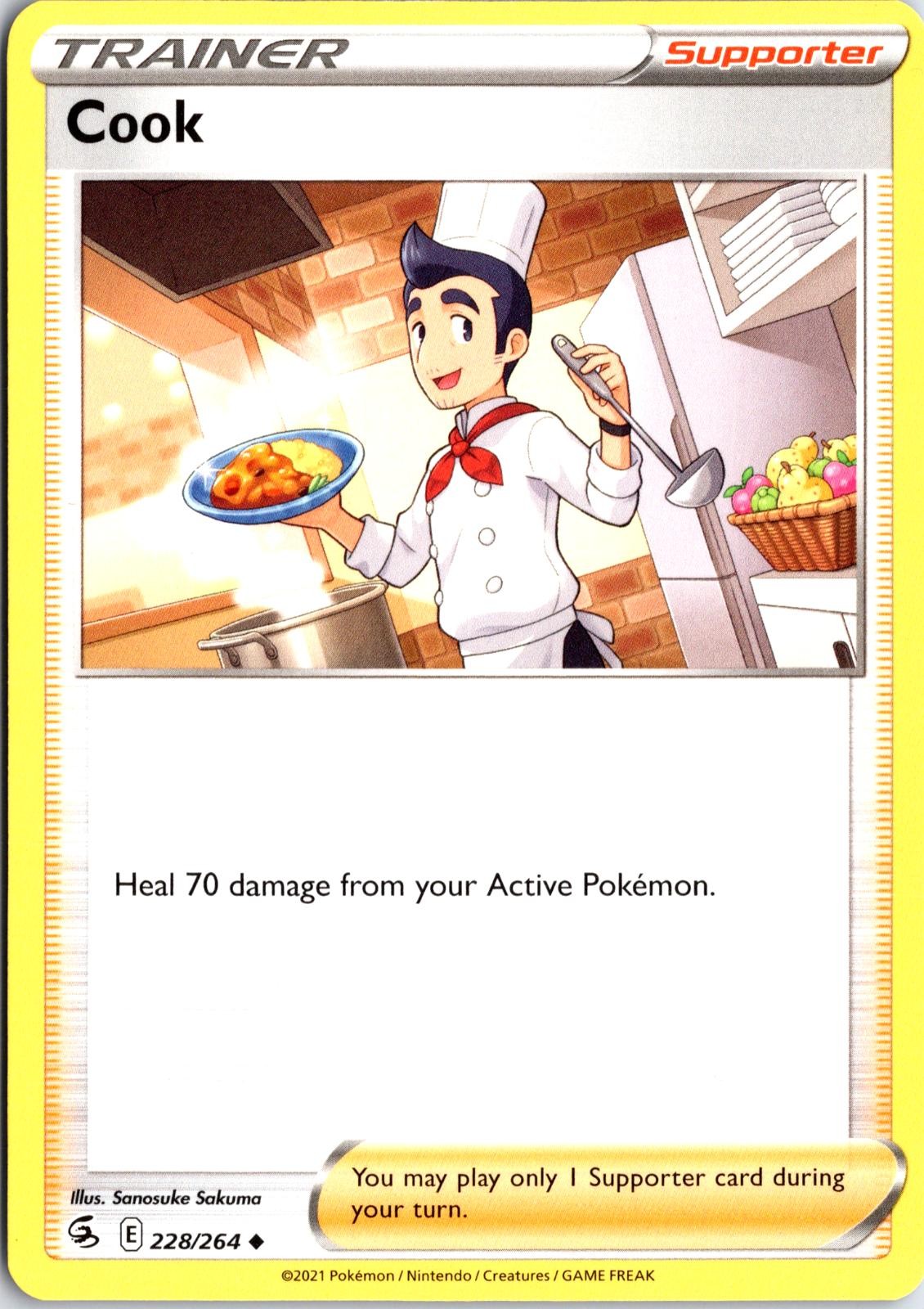 Cook 228/264 Uncommon Fusion Strike Pokemon Near Mint