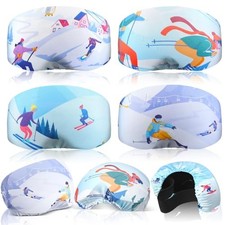 4 Pieces Ski Snowboard Goggle Cover Sleeve Goggle Cover Soft Ski Style