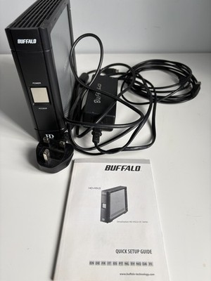 Buffalo HD-HSU2 1TB Externe Festplatte USB 2.0 - getestet & funktionsfähig mit allen Kabeln