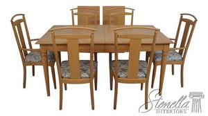 LF71804: ETHAN ALLEN American Dimensions Dining Table & 6 Chairs